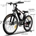Domtie 26 Inches Black 250W Lithium Ion Electric Mountain Bike with 21-Speed Transmission System - B0796TPPCD